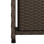 vidaXL Armoire de rangement jardin marron 50x55x115 cm résine tressée
