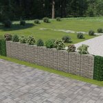 vidaXL Mur de gabion Acier galvanisé 630 x 30 x 100 cm