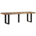 vidaXL Banc 160 cm bois de récupération massif et acier