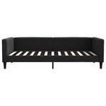 vidaXL Lit de jour avec gigogne sans matelas noir 100x200 cm