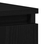 vidaXL Ensemble de meubles de salle de bain 3 pièces Chêne noir Bois d'ingénierie