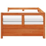 vidaXL Lit de jour et lit gigogne et matelas 80x200 cm bois pin massif