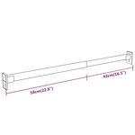 vidaXL Rails de garde-robe télescopiques 4 Pièces Argenté 58-100 cm