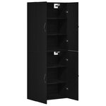 Armoires vidaXL 2 Pièces Chêne Noir 69 5x34x180 cm Bois d'ingénierie