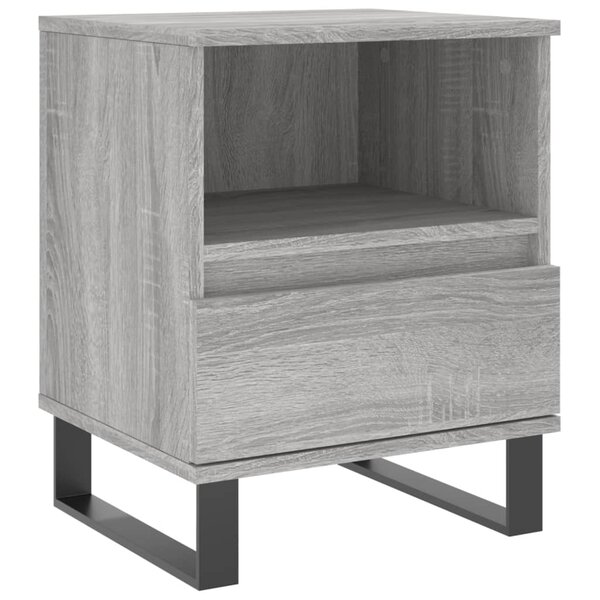 vidaXL Table de chevet sonoma gris 40x35x50 cm bois d’ingénierie