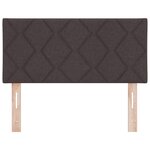 Headboard LED vidaXL Design blocs de diamant Marron foncé 100 cm Tissu