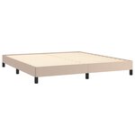 vidaXL Cadre de lit sans matelas cappuccino 160x200 cm similicuir