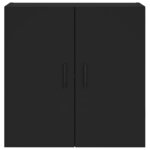vidaXL Armoire murale noir 60x31x60 cm bois d'ingénierie