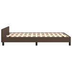 vidaXL Cadre de lit avec tête de lit Marron 120x200 cm Similicuir