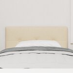 vidaXL Tête de lit capitonnée crème 80 cm en tissu