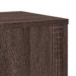 vidaXL Supports pour plantes 2 Pièces chêne marron bois d'ingénierie