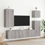 vidaXL Meuble TV mural sonoma gris 40 5x30x90 cm bois d'ingénierie