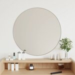 vidaXL Miroir mural Argenté Ø 60 cm Rond