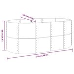 vidaXL Lit surélevé de jardin Acier enduit de poudre Anthracite