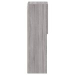 vidaXL Meuble TV avec lumières LED sonoma gris 30 5x30x102 cm