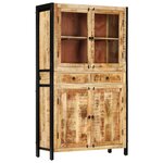 vidaXL Buffet 100 x 40 x 175 cm Bois de manguier massif