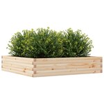 vidaXL Jardinière 110x110x23 cm bois de pin massif