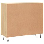 vidaXL Buffet chêne sonoma 90x34x80 cm bois d'ingénierie