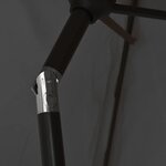 vidaXL Parasol d'extérieur avec mât en métal 300x200 cm anthracite