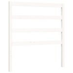 vidaXL Cadre de lit avec tête de lit blanc petit simple bois massif