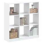 vidaXL Bibliothèque blanc 102x32x108 cm bois d'ingénierie