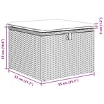 vidaXL Ensemble de jardin 8 pièces avec coussins gris poly rotin