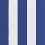vidaXL Coussins de palette lot de 2 rayures bleues/blanches