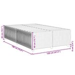 vidaXL Cadre de lit sans matelas rose 120x190 cm velours