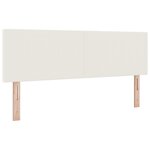 Tête de lit LED vidaXL Simple Design Crème 72 cm en Velours Côtelé