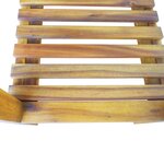 vidaXL Lit surélevé de jardin Bois massif d'acacia et zinc