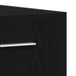 vidaXL Ensemble de meubles de salle de bain 3 pièces Chêne noir Bois d'ingénierie