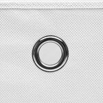 vidaXL Boîtes de rangement avec couvercles 4 Pièces 28x28x28 cm Blanc