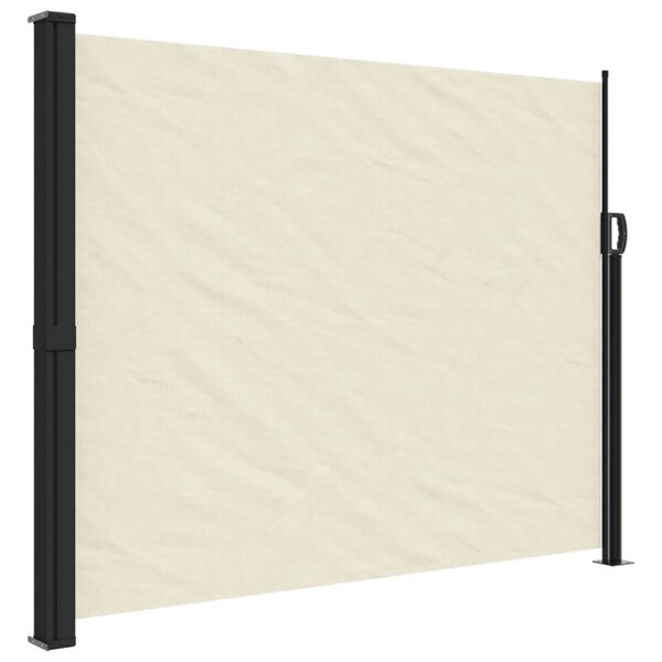 vidaXL Auvent latéral rétractable crème 160x600 cm