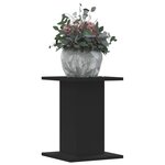 vidaXL Supports pour plantes 2 Pièces noir 30x30x40 cm bois d'ingénierie