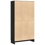 Bibliothèques vidaXL 2 Pièces Chêne Noir 165x30 5x150 cm Bois d'ingénierie