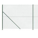 vidaXL Clôture à mailles losangées avec bride vert 1 6x10 m