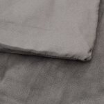 vidaXL Couverture lestée avec housse Gris 200x225 cm 13 kg Tissu