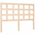 vidaXL Cadre de lit avec tête de lit 140x190 cm bois massif