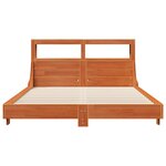 vidaXL Cadre de lit sans matelas cire marron 140x190cm bois pin massif