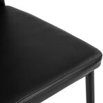 Lot de 8 chaises siège de salon cuisine salle à manger design élégant avec brillant noir 08_0000001