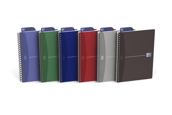 Cahier à spirale 'office' A5 Quadrillé 5x5 100 pages 90g Couv Carton Aléatoire OXFORD