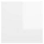 vidaXL Meubles TV suspendus 2 Pièces Blanc brillant 60x30x30 cm