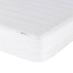 vidaXL Lit avec matelas noir 100x200 cm similicuir