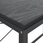 vidaXL Bureau d'ordinateur Noir 110x60x70 cm Bois d'ingénierie