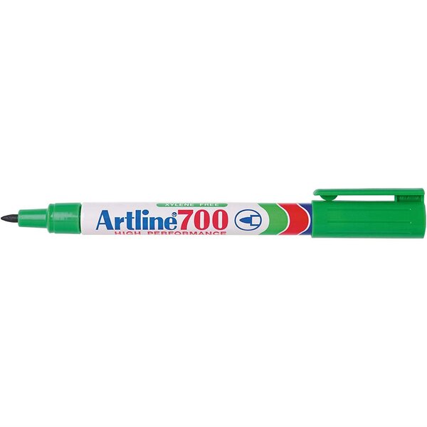 Marqueur '700' permanent indélébile pointe conique 0,7 mm vert ARTLINE