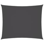 vidaXL Voile de parasol tissu oxford rectangulaire 4x6 m anthracite