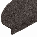 vidaXL Tapis d'escalier autocollants 15 Pièces anthracite 65x21x4 cm
