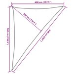 vidaXL Voile d'ombrage gris clair 4x5x6 4 m 100  polyester oxford