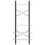 vidaXL Armoire haute Blanc 100x30x210 cm Bois de pin solide
