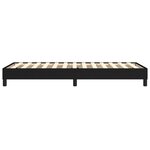 vidaXL Cadre de lit sans matelas noir 90x200 cm tissu